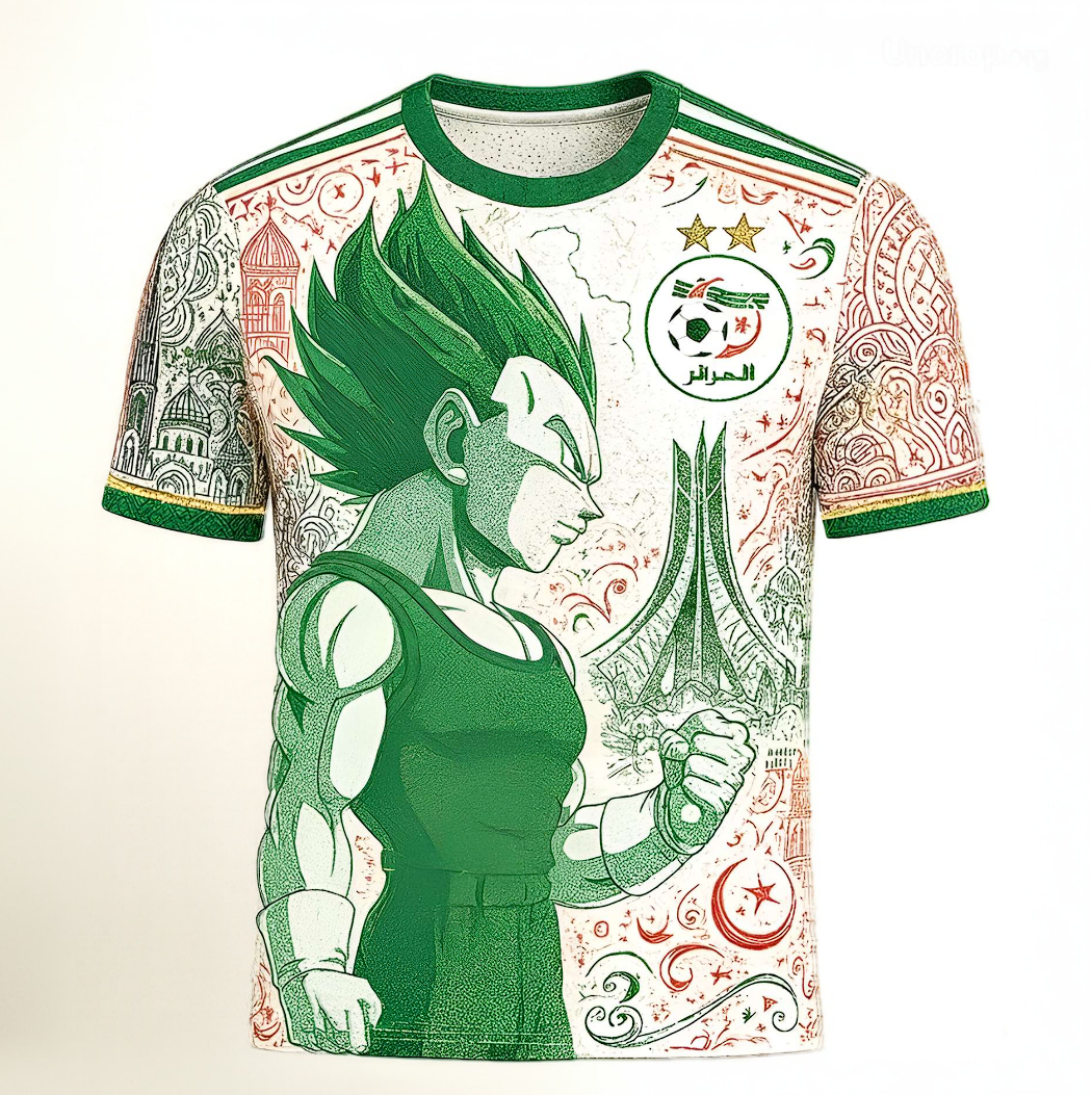 🏆 Maillot Édition Limitée - Vegeta x Algérie
