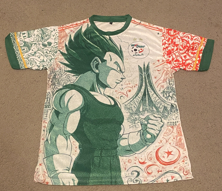 🎁 Pack Exclusif 2 Maillots Vegeta x Algérie – Édition Limitée 🇩🇿