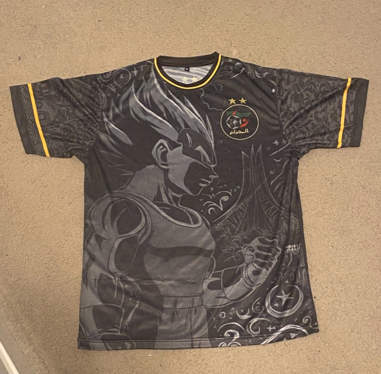 ⚡ Maillot Édition Limitée - Vegeta Black x Algérie